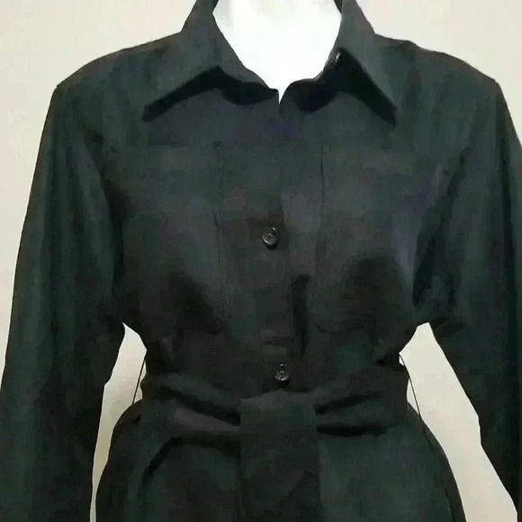 Banana  Republic Faux Suede Belted Shirt - Picture 10 of 15